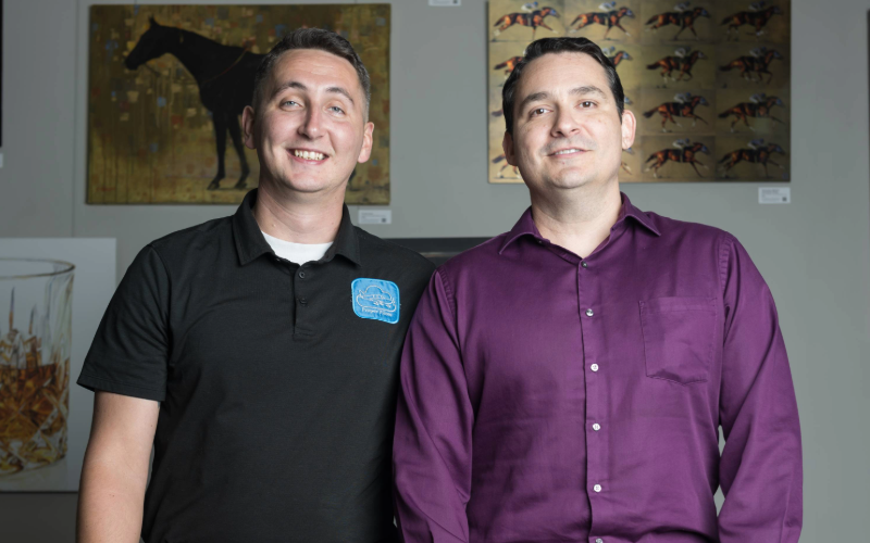 Proper Pilots Co-Founders, Timothy Tweet and Derrick Simpson. 2025 Vogt Invention & Innovation Award Recipients.