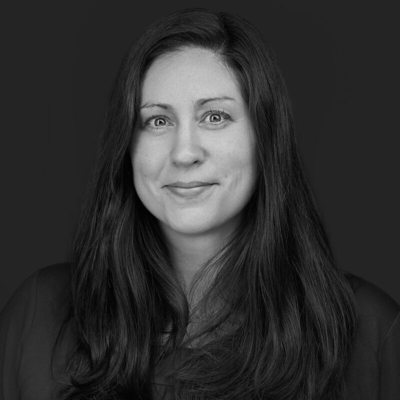 Erica Chapman, Staff Accountant, Black and White Headshot