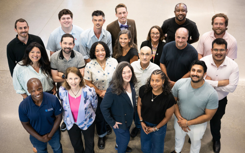 Back row (left to right): Jack Manzella, Nate Royal, Eric Steele, Steven Plappert, Kela Ivonye, and Chris Weidmar Middle row (L-R): Natalia Bishop; David Lopez; Kayla Meisner; Julia Regan; Greg Langdon; Susan Olsen, PhD; Michael Boone; and Izzy Sanchez Front row (left to right): Tendai Charasika, Dawn Yankeelov, Grace Simrall, Cynthia Brown, and Zeeshan Bhatti 